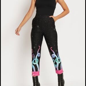 Space Tentacles Cuffed Pants
